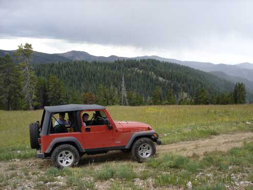 Hanna Gordon and the Jeep