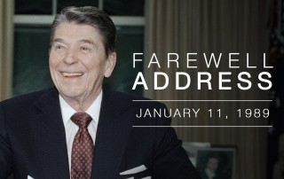 Ronald Reagan's Farewell Address to the Nation.